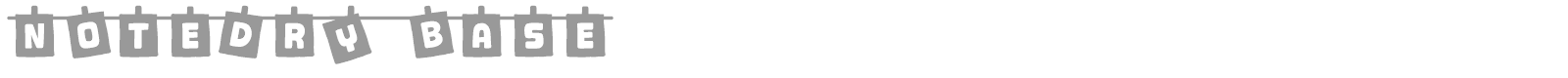 Notedry font preview